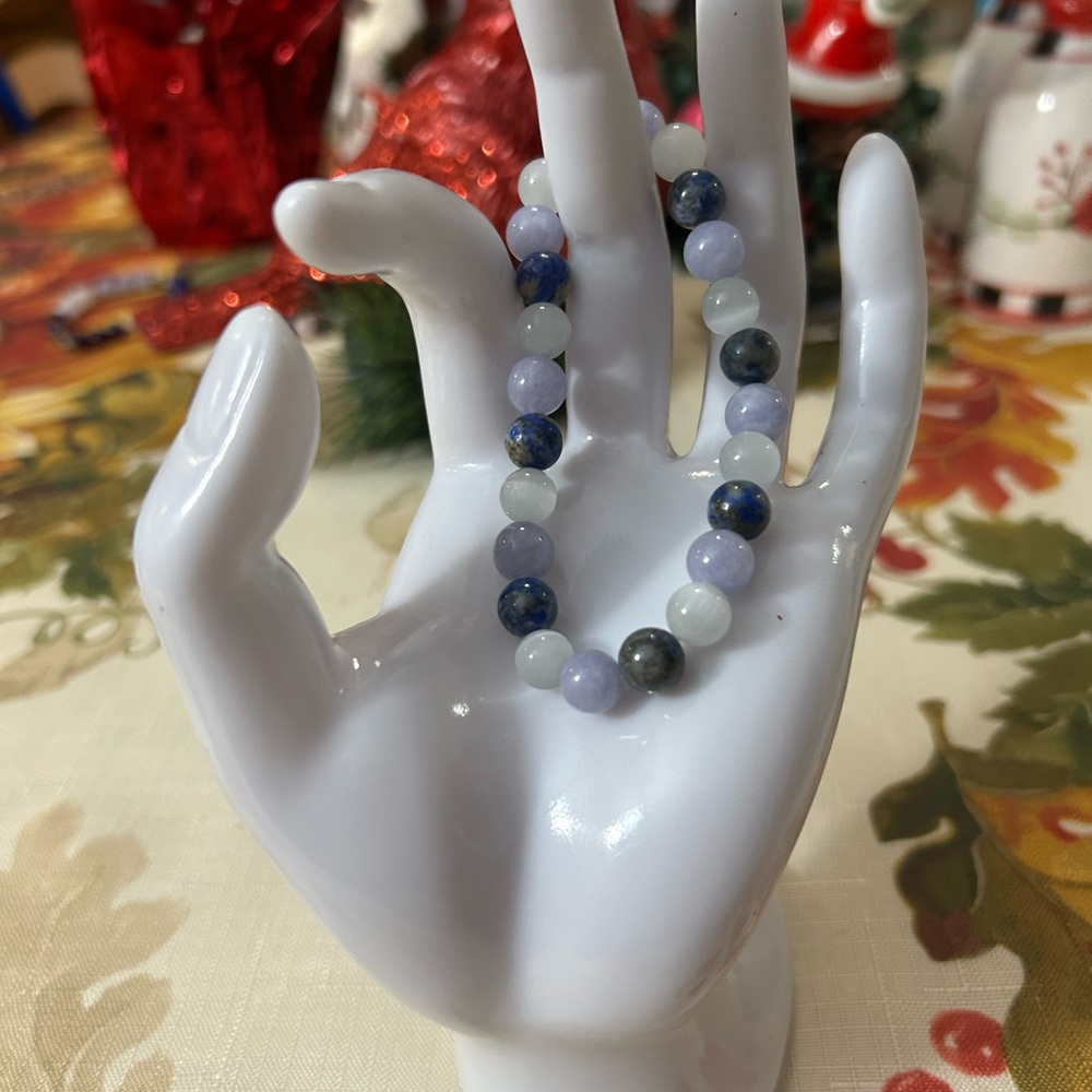 Elegant Multi-Color Beaded Stone Bracelet
